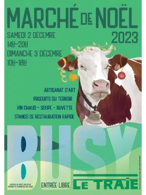 affiche marché de Noël Busy 2023