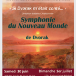 Affiche concert Dvorak - symphonie du nouveau monde par le piccolo orchestra